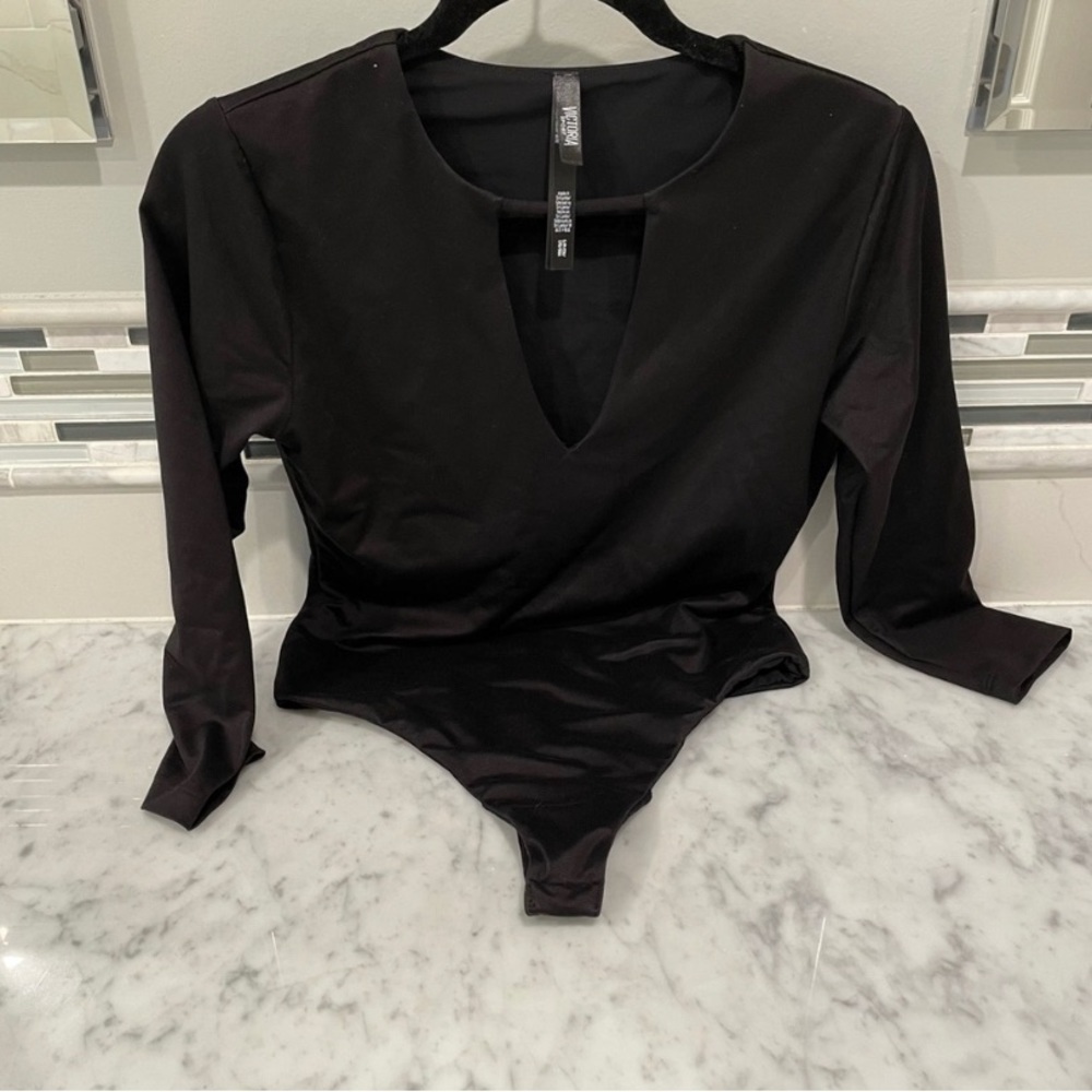 Victoria’s Secret Sport Black Long Sleeve Body Suit
